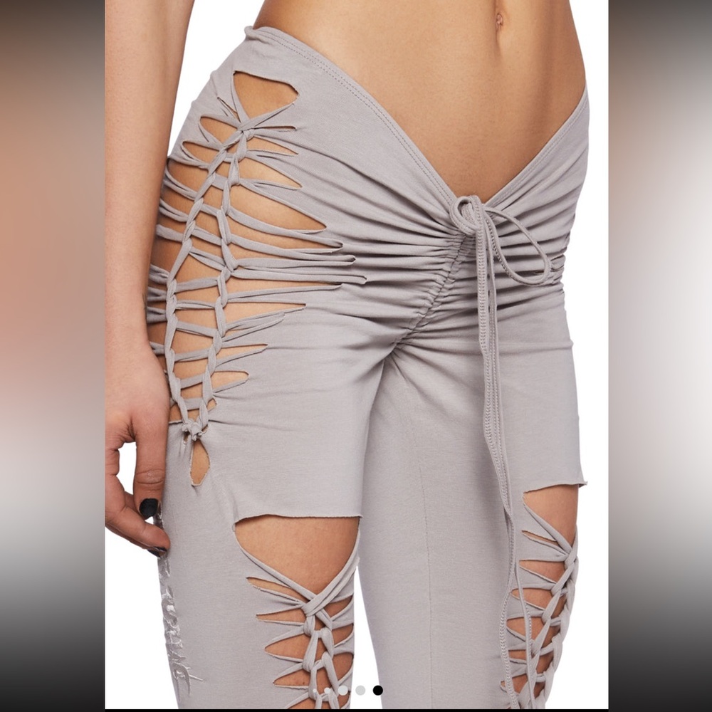 Festival shredded leggings